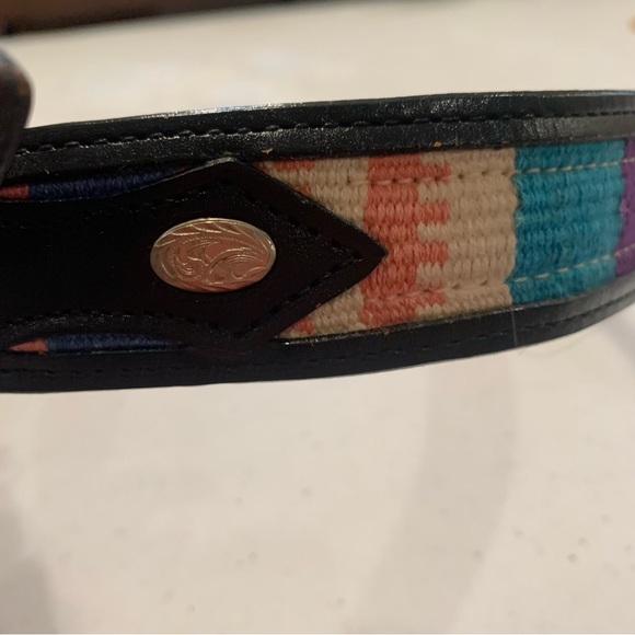 Circle Y of Yoakum. Hand Made in Texas. Leather Stitched belt. No buckle. NWT. - Picture 6 of 15